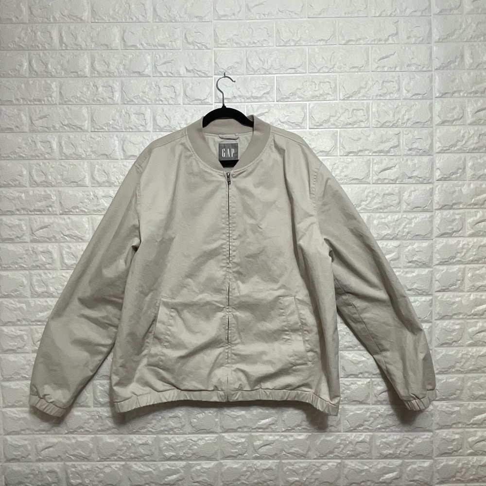 GAP Men's Light Tan Bomber Jacket